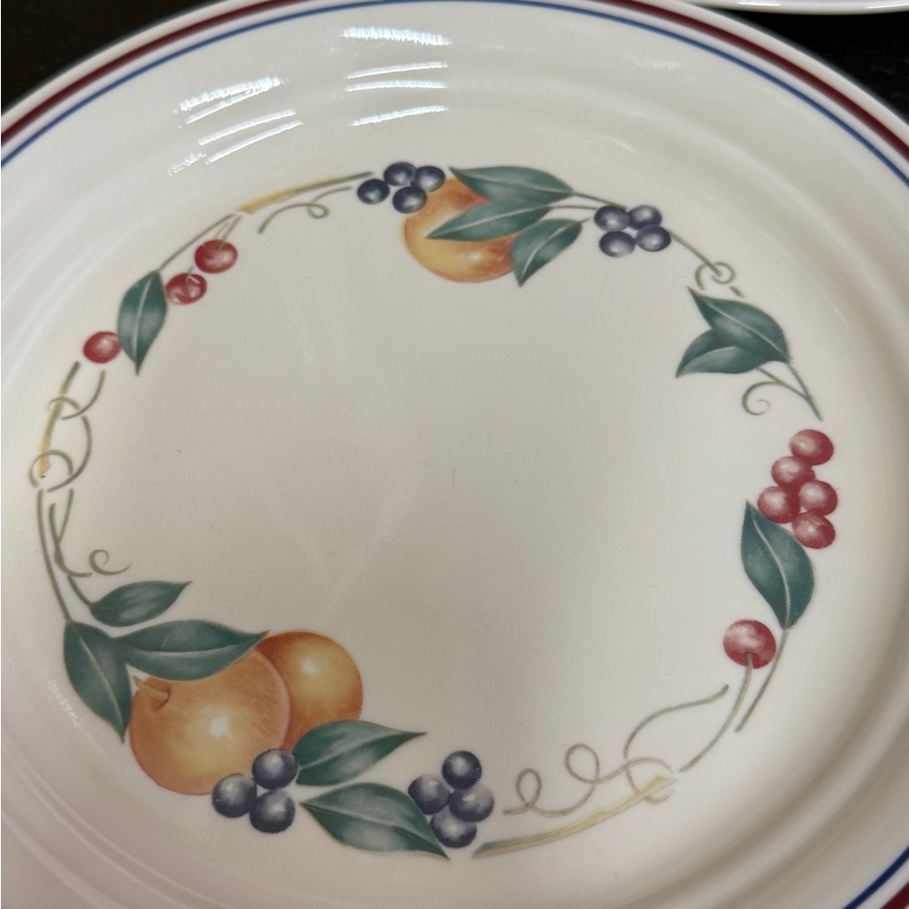 Corelle Abundance Cream Floral Lunch, Salad Dessert  Plates Vintage Set of 6 - Picture 13 of 16